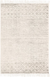 Valyermo Beige Hand Woven Cotton Rug - Ornate Home