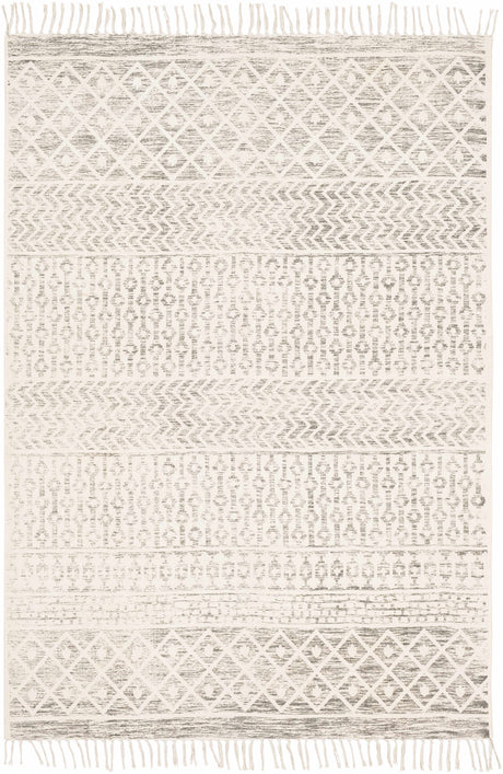 Valyermo Beige Hand Woven Cotton Rug - Ornate Home
