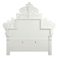 Vanaheim Antique White Eastern King Bed - Ornate Home