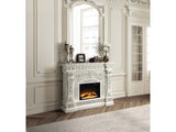 Vanaheim Antique White Fireplace - Ornate Home