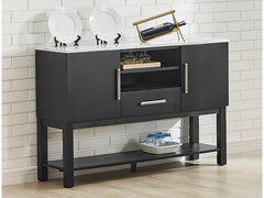 Vance Black Sideboard - Ornate Home