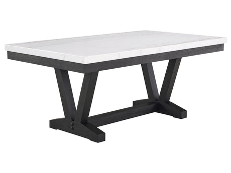 Vance Genuine Marble Top Dining Table - Ornate Home