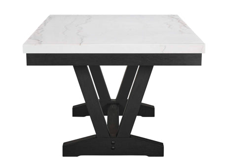 Vance Genuine Marble Top Dining Table - Ornate Home