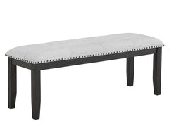 Vance Gray/Charcoal Faux Marble Top Dining Set - Ornate Home