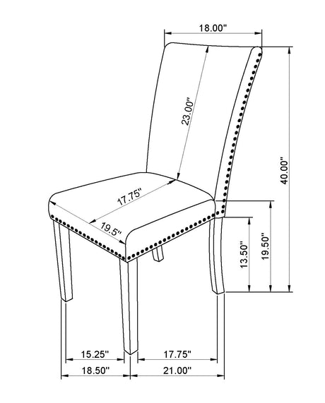 Vance Gray/Charcoal Faux Marble Top Dining Set - Ornate Home