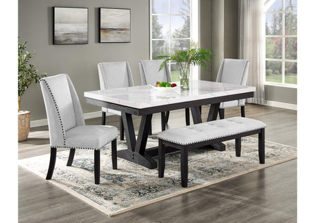Vance Gray Dining Bench - Ornate Home
