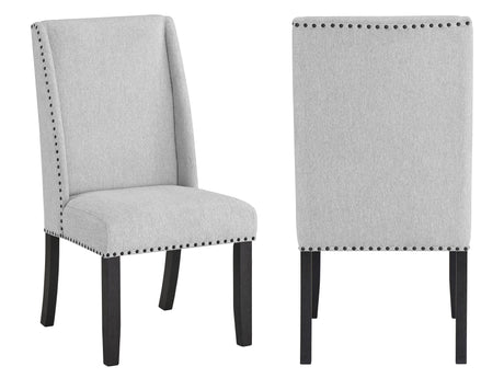 Varley Gray/Charcoal Genuine Marble Top Dining Set - Ornate Home