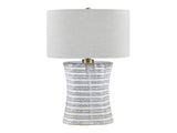Vance White/Grey Table Lamp - Ornate Home