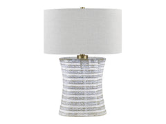 Vance White/Grey Table Lamp - Ornate Home