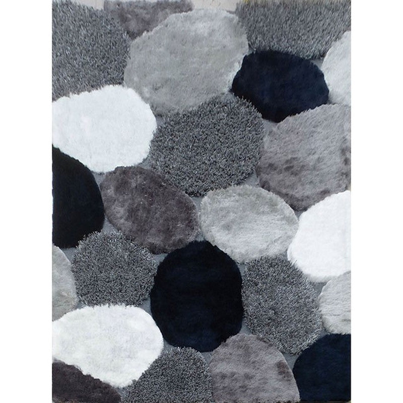 Vancouver Gray/Navy Area Rug - Ornate Home