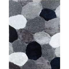 Vancouver Gray/Navy Area Rug - Ornate Home