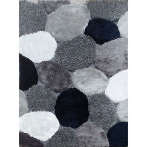 Vancouver Gray/Navy Area Rug - Ornate Home