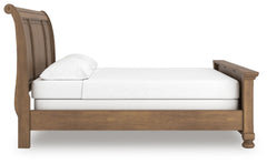 Vandenmore Medium Brown California King Sleigh Bed - Ornate Home