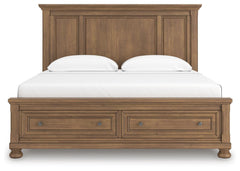Vandenmore Medium Brown King Panel Storage Bed - Ornate Home