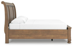 Vandenmore Medium Brown King Storage Sleigh Bed - Ornate Home
