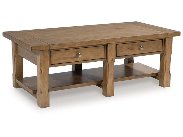 Vandenmore Medium Brown Rectangular Cocktail Table - Ornate Home