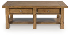 Vandenmore Medium Brown Rectangular Cocktail Table - Ornate Home