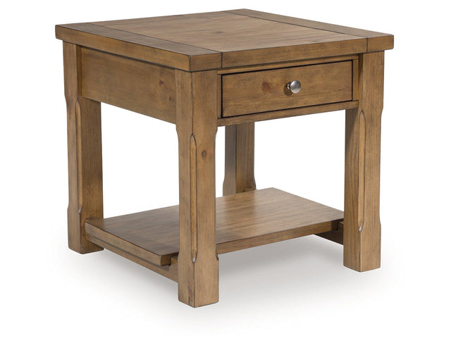 Vandenmore Medium Brown Rectangular End Table (Online Special Price) - Ornate Home