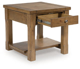 Vandenmore Medium Brown Rectangular End Table (Online Special Price) - Ornate Home