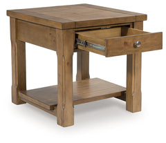 Vandenmore Medium Brown Rectangular End Table - Ornate Home