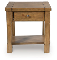 Vandenmore Medium Brown Rectangular End Table - Ornate Home