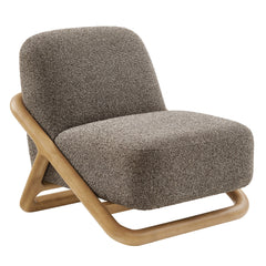Vander Chestnut Earth Textured Fabric Accent Chair - Ornate Home