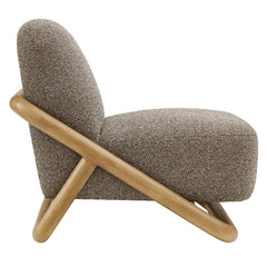 Vander Chestnut Earth Textured Fabric Accent Chair - Ornate Home