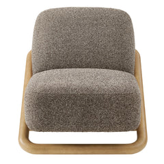 Vander Chestnut Earth Textured Fabric Accent Chair - Ornate Home