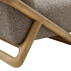 Vander Chestnut Earth Textured Fabric Accent Chair - Ornate Home