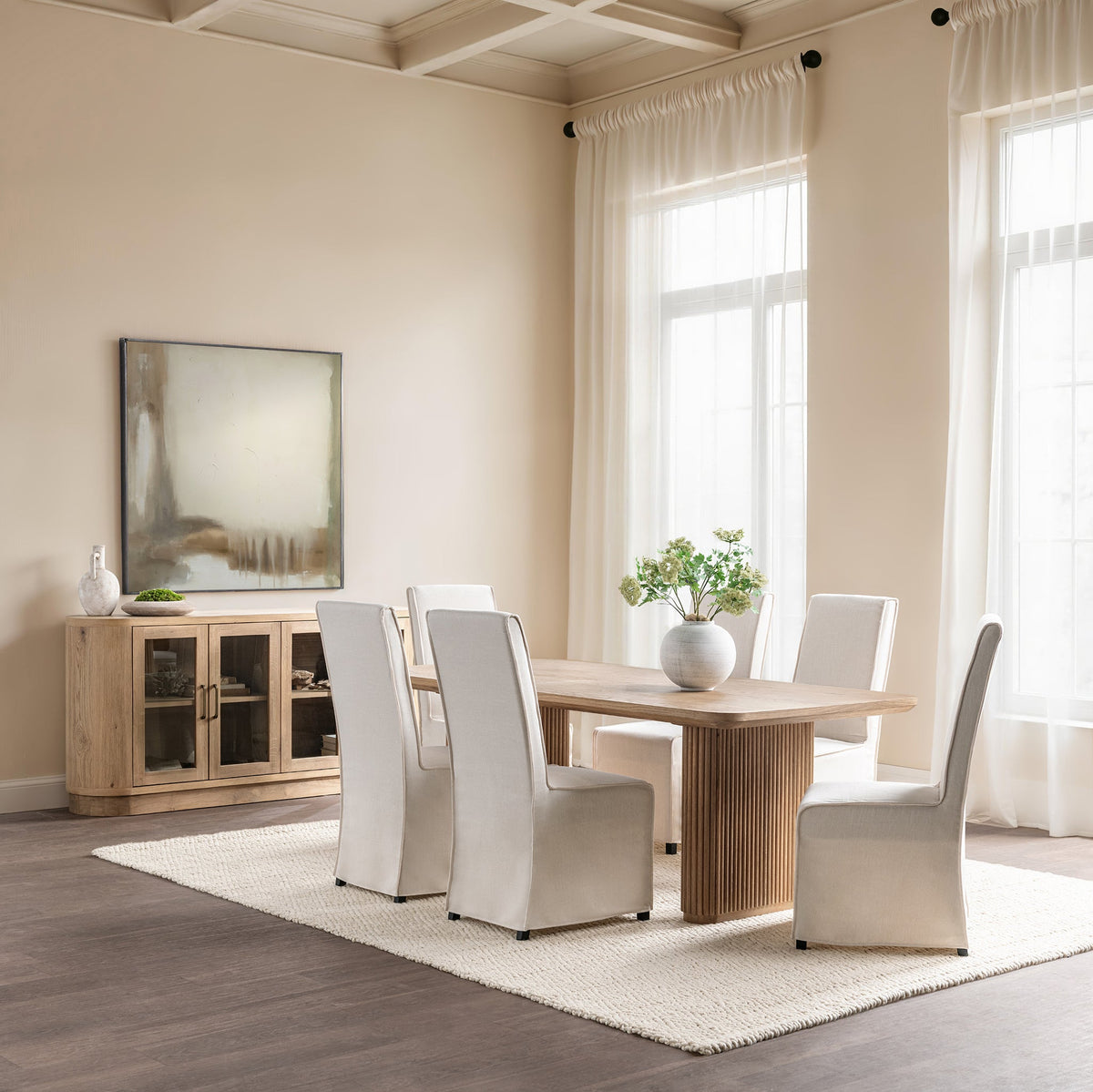 Vander Coastal Haven 84" Rectangular Dining Table