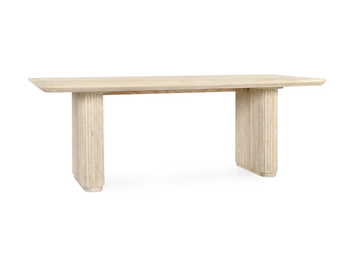 Vander Cream Wash Dining Table - Ornate Home