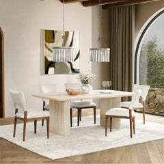 Vander Cream Wash Dining Table - Ornate Home