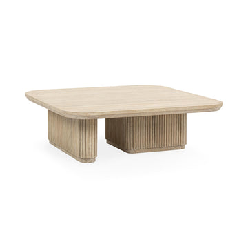 Vander Cream Washed Coffee Table - Ornate Home