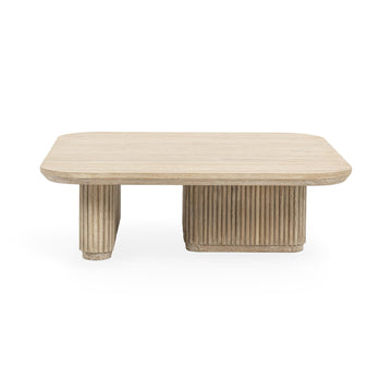 Vander Cream Washed Coffee Table - Ornate Home