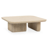 Vander Cream Washed Coffee Table - Ornate Home
