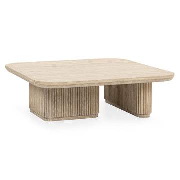Vander Cream Washed Coffee Table - Ornate Home