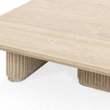 Vander Cream Washed Coffee Table - Ornate Home