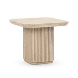 Vander Cream Washed End Table - Ornate Home