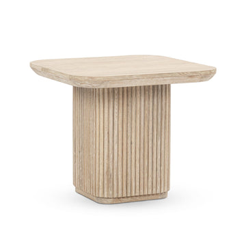 Vander Cream Washed End Table - Ornate Home