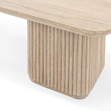 Vander Cream Washed End Table - Ornate Home