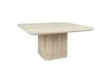Vander Cream Washed Square Dining Table - Ornate Home