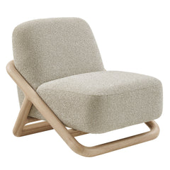 Vander Oak Marble Textured Fabric Accent Chair - Ornate Home
