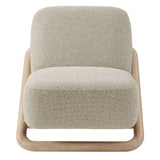 Vander Oak Marble Textured Fabric Accent Chair - Ornate Home