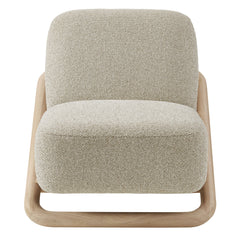 Vander Oak Marble Textured Fabric Accent Chair - Ornate Home