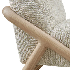 Vander Oak Marble Textured Fabric Accent Chair - Ornate Home