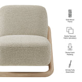 Vander Oak Marble Textured Fabric Accent Chair - Ornate Home