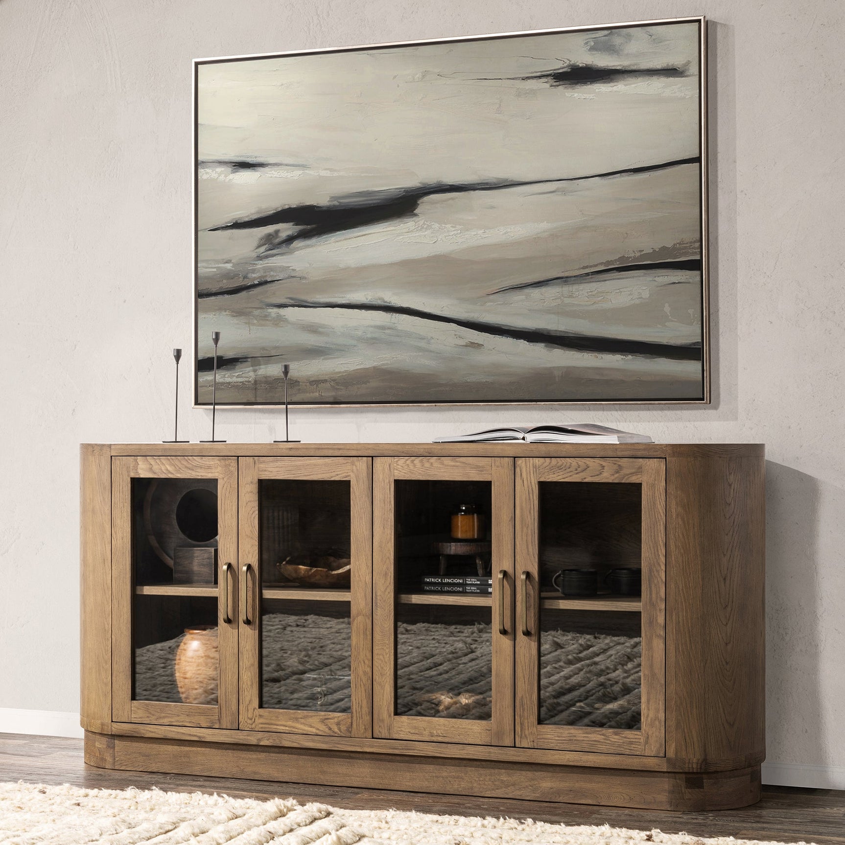 Vander Tawny Brown 4 Door Buffet - Ornate Home