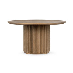 Vander Tawny Brown 55" Round Dining Table