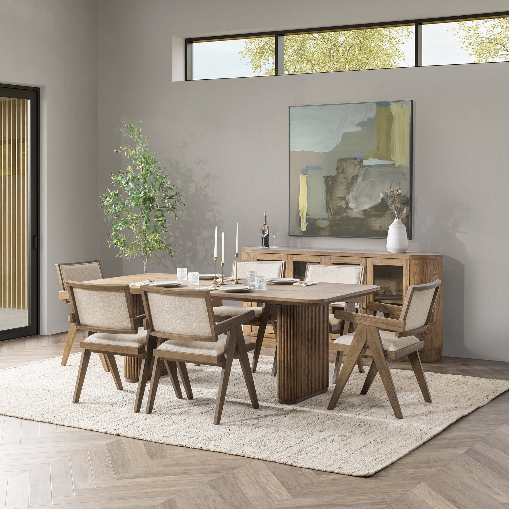 Vander Tawny Brown Rectangular Dining Table - Ornate Home