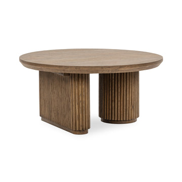 Vander Tawny Brown Round Coffee Table - Ornate Home